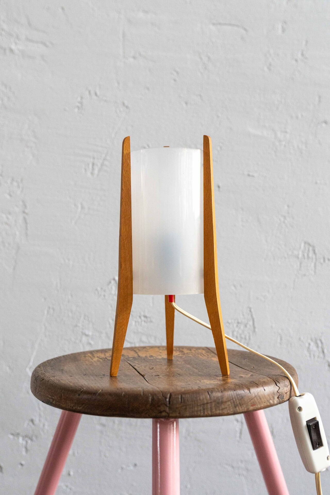 Wooden Table Lamp by Pokrok Žilina