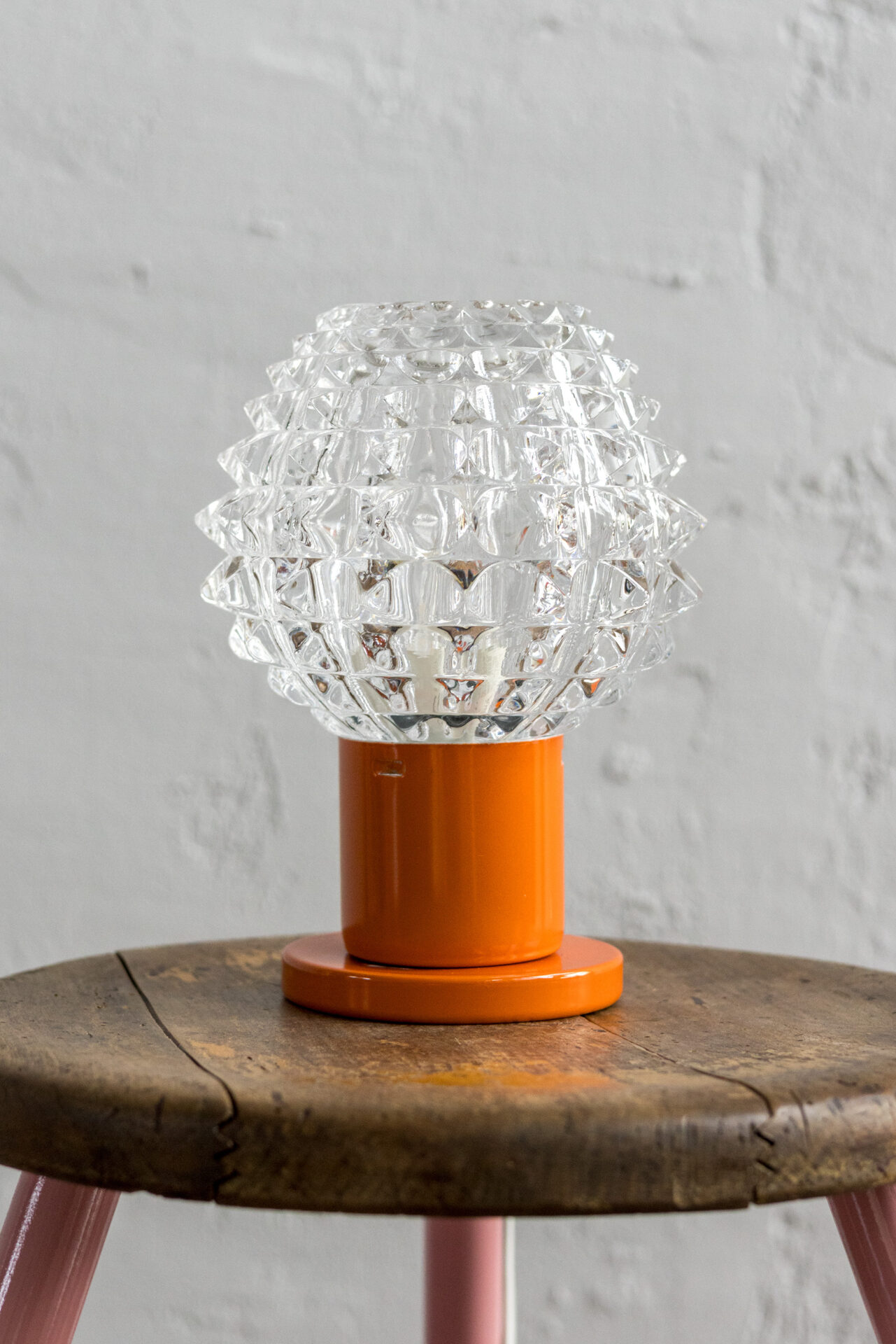 Orange Wall / Table Lamp by Kamenický Šenov